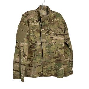 Oversized Camo US Army Utility Jacket Size Medium